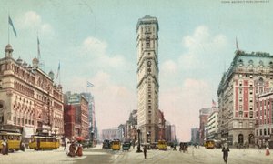 タイムズスクエア、ニューヨーク、1910年頃 作： American School