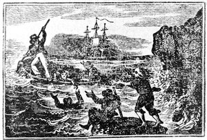 エセックスの喪失の説明へのタイトルページ、1824 作： American School