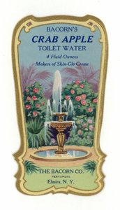 トイレの水ラベル、カニりんご 作： American School