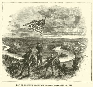 ルックアウトマウンテンの頂上、日の出、1863年11月25日、1863年11月 作： American School