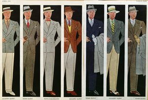 タウンとカントリーの衣装、1931年4月、バニティフェア 作： American School