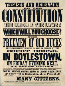 反逆と反乱または憲法、労働組合と法律！あなたはどちらを選びますか？ 1861 作： American School