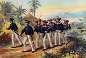 米海軍、中尉、中等兵、武装船員 作： American School