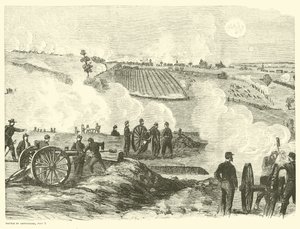 中央付近のユニオンの位置、ゲティスバーグの戦い、1863年7月2日 作： American School