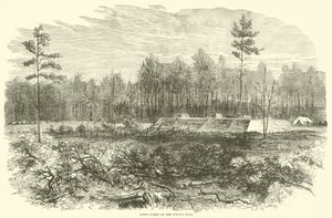 ユニオンが1864年8月にウェルドンロードで作業 作： American School