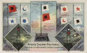 米国の暴風雨と気象信号（クロモリソ） 作： American School