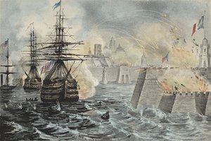 ベラクルスへの砲撃の勝利 作： American School