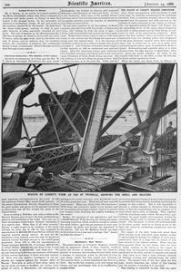 1886年8月14日、「Scientific American」からの自由の女神からの眺め