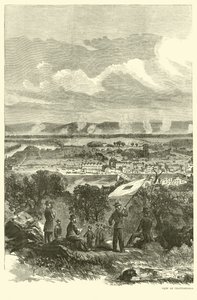 チャタヌーガと連邦野営地の眺め、1863年11月 作： American School