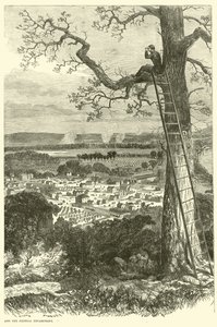 チャタヌーガと連邦野営地の眺め、1863年11月 作： American School