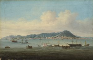 香港の眺め、1850 作： American School