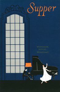 モントリオールのウィンザーホテルのヴィンテージメニュー 作： American School