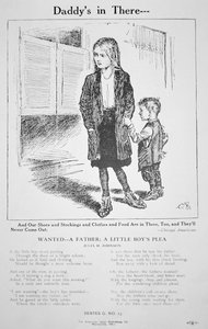 求む...父よ、少年の嘆願」 1915年頃（エングレーヴィング 作： American School