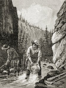 1885年にAS Barnes und Co.によって発行された「米国の簡単な歴史」からの金の洗い出し