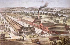 Wason Railroad Car Manufacturers, Springfield, Massachusetts 作： American School