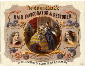 うーんCrossmans Hair Invigorator and Restorer、1862 作： American School