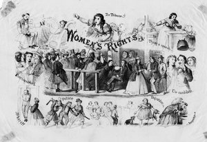 女性の権利c。 1870 作： American School