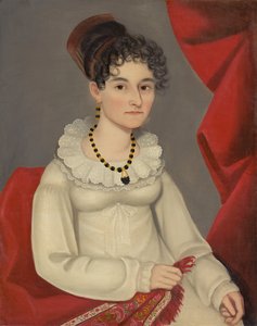 キャサリン・クーエンホーヴェン・クラークの肖像 1819-20年頃 油彩・カンヴァス 作： Ammi Phillips