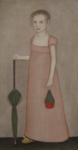 ハリエットキャンベルの肖像、c.1815 作： Ammi Phillips