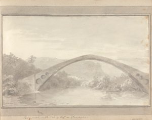 Vistas na Inglaterra, Escócia e País de Gales: Pont Y Pridd, no Vale of Taff ou Glamorgan 作： Amos Green