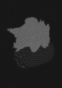 抽象的な波状グリッド 作： 