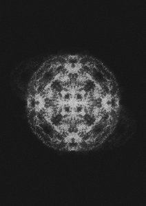 光り輝く抽象的な球体 作： 