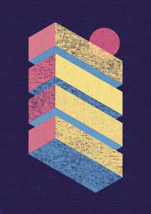 レトロなレイヤーと太陽 作： 