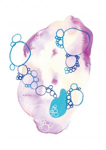 柔らかな抽象的な泡 作： 