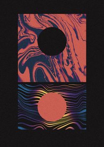 鮮やかな幾何学模様デュオ 作： 