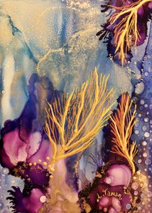 鮮やかなゴールデンコーラル 作： 