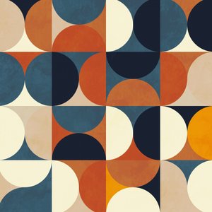 ジオメトリー ニュー12 ブラウン