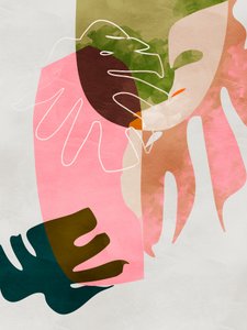 葉の形に切り抜いた