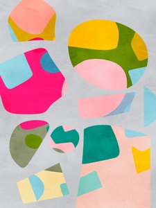 シンプルなカットアウト、カラフル 作： Ana Rut Bre