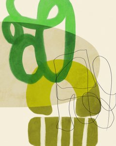 ペイントライン グリーン・タン 2枚