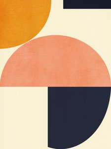 レインボー・プラス・シェイプス  ブルー・マスタード2 作： Ana Rut Bre