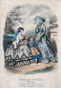 フランスのファッション紙「Magasin des Demoiselles」、パリ、9 月 25 日