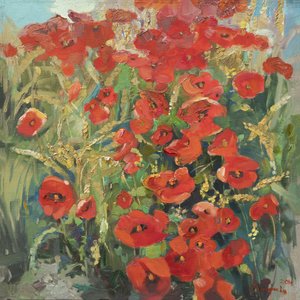 夏のポピー畑 作： 