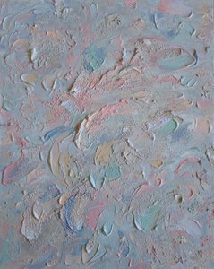 ソフトパステル抽象画 作： 