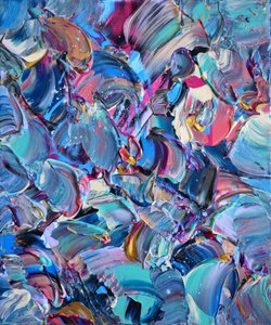 鮮やかな抽象的な渦巻き 作： 