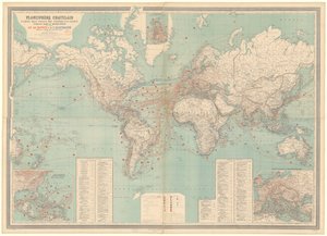 世界の蒸気と電気の地図 作： Anatole Châtelain