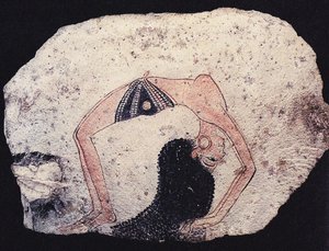 オストラコン、ダンシングガール、紀元前1200年頃 作： Ancient Egypt