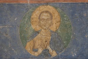 キリストエマニュエル、12世紀 作： Ancient Russian frescos