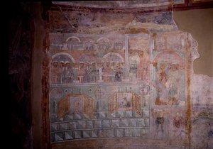 ヒポドローム、11世紀 作： Ancient Russian frescos