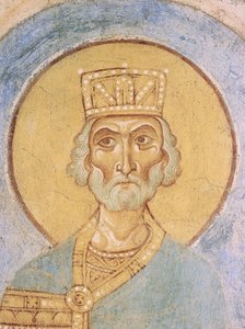 ダビデ王、12世紀 作： Ancient Russian frescos
