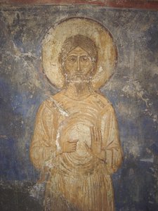 エデッサの聖アレクシウス、12世紀 作： Ancient Russian frescos
