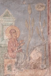 聖アン祈り、12世紀 作： Ancient Russian frescos