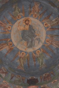 キリストの昇天、12世紀 作： Ancient Russian frescos