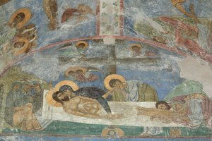 キリストの墓、12世紀 作： Ancient Russian frescos