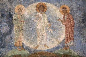 イエスの変容、12世紀 作： Ancient Russian frescos