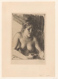 封筒 作： Anders Leonard Zorn (signed by artist)